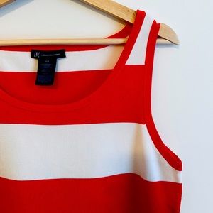 Awesome tank top alert!! Red & white stripe INC!